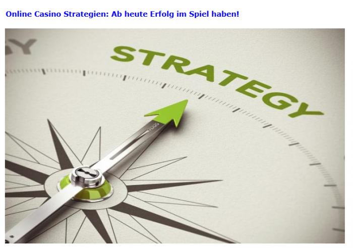 Onlinecasinostrategien test